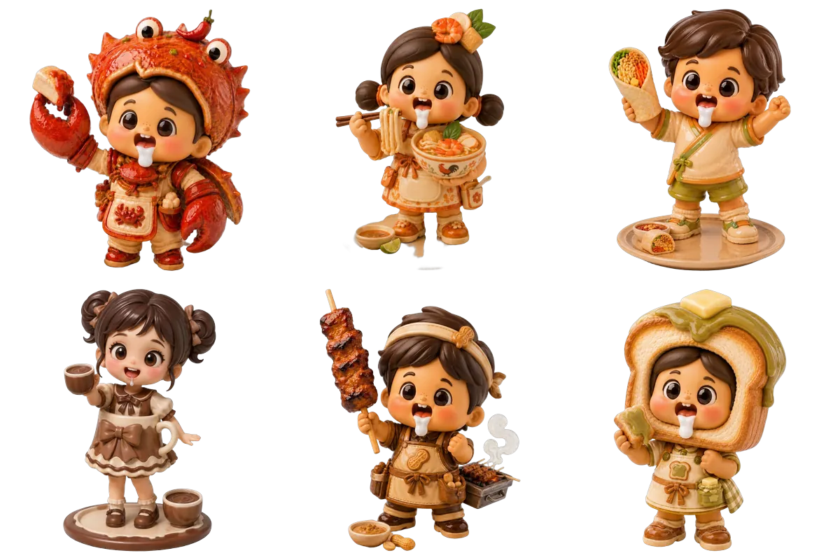 The Makan Memories characters