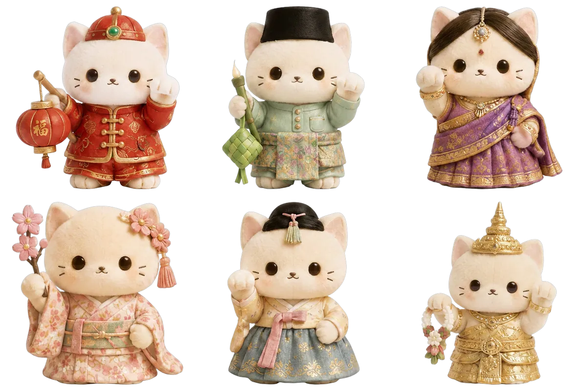 The Meooow characters